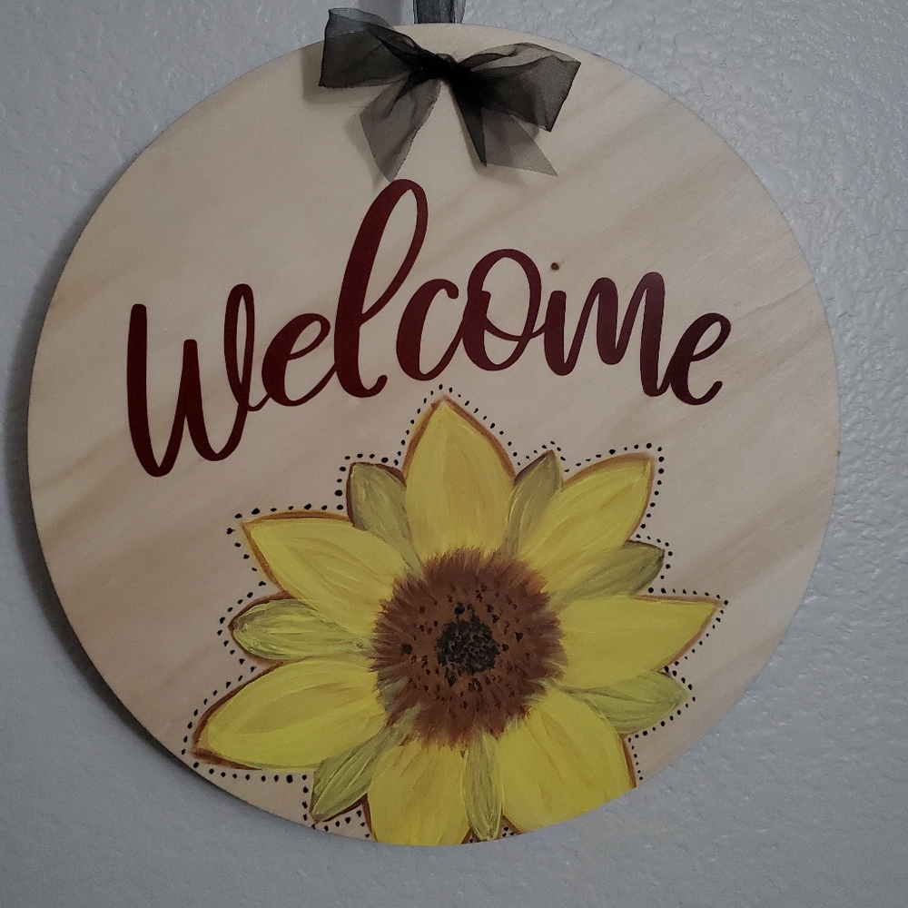 Hand Crafted Welcome Sign - Picture 2 of 2